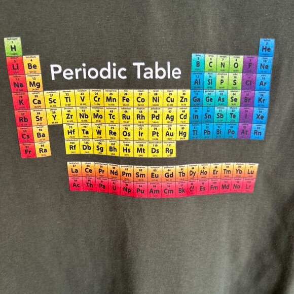 Port & Company Green Periodic Table Tee T-Shirt Girls S - Picture 4 of 8